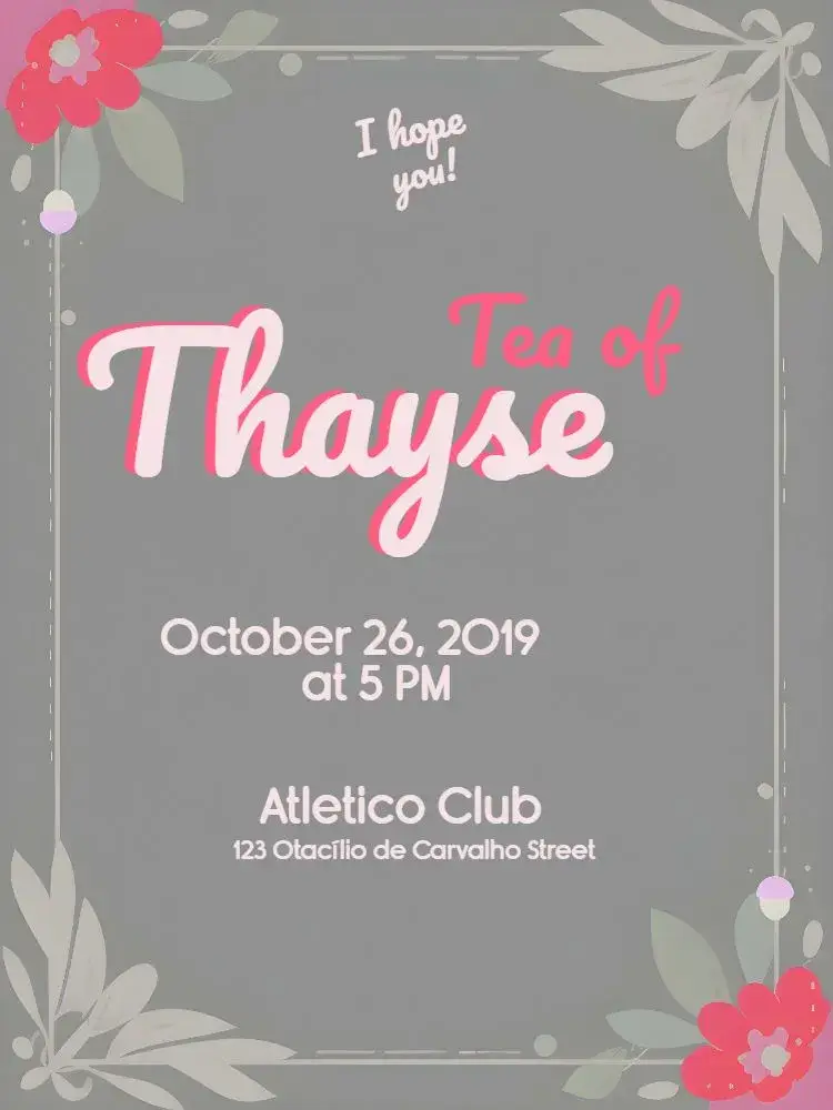 Bridal Shower Leaves invitation