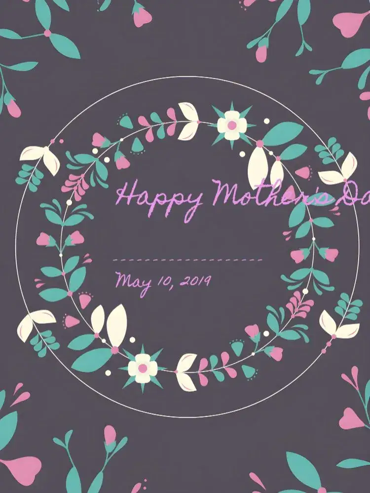 Invitation Mother's Day Post Card – Most searched for theme pink, floral, modern, minimalist, loving