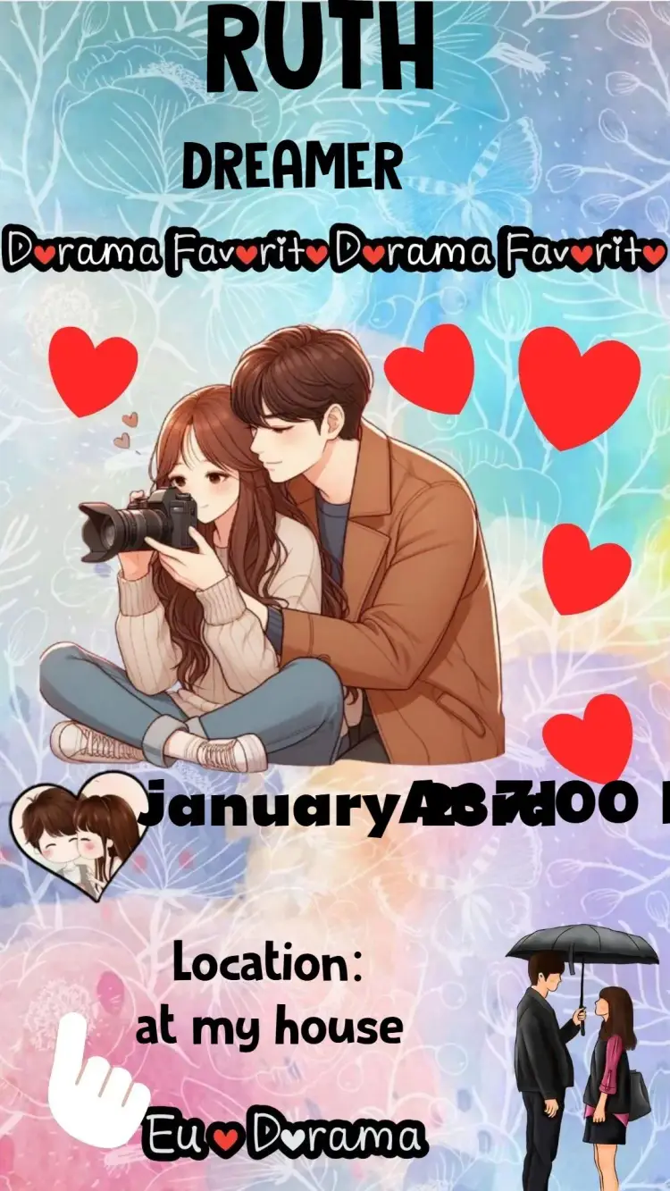 Invite Dorama editable and customizable