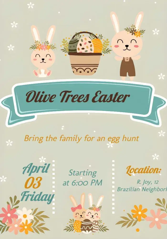 For Easter Easter invitation