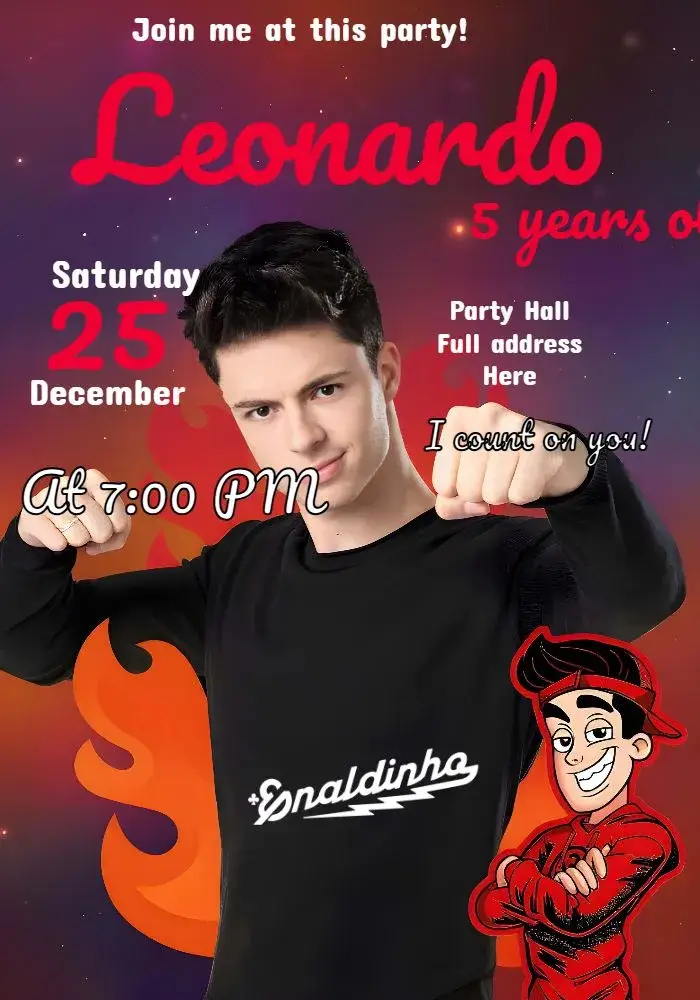 Enaldinho Youtuber invitation