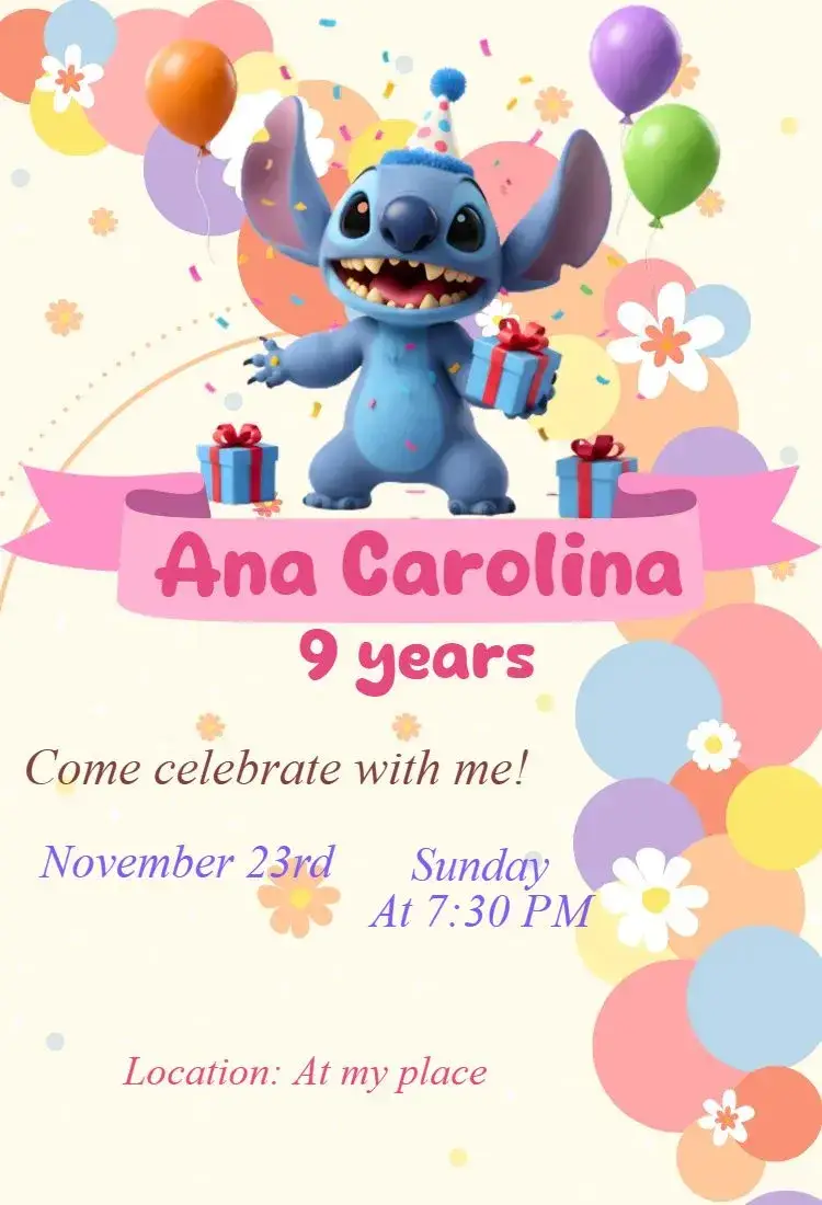 Invite Stitch digital invitation editable and customizable