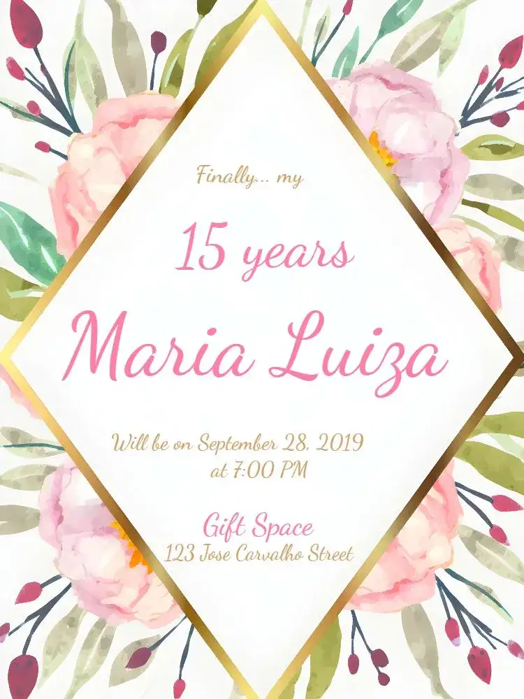 Floral 15th Birthday Party at Praiano Beach