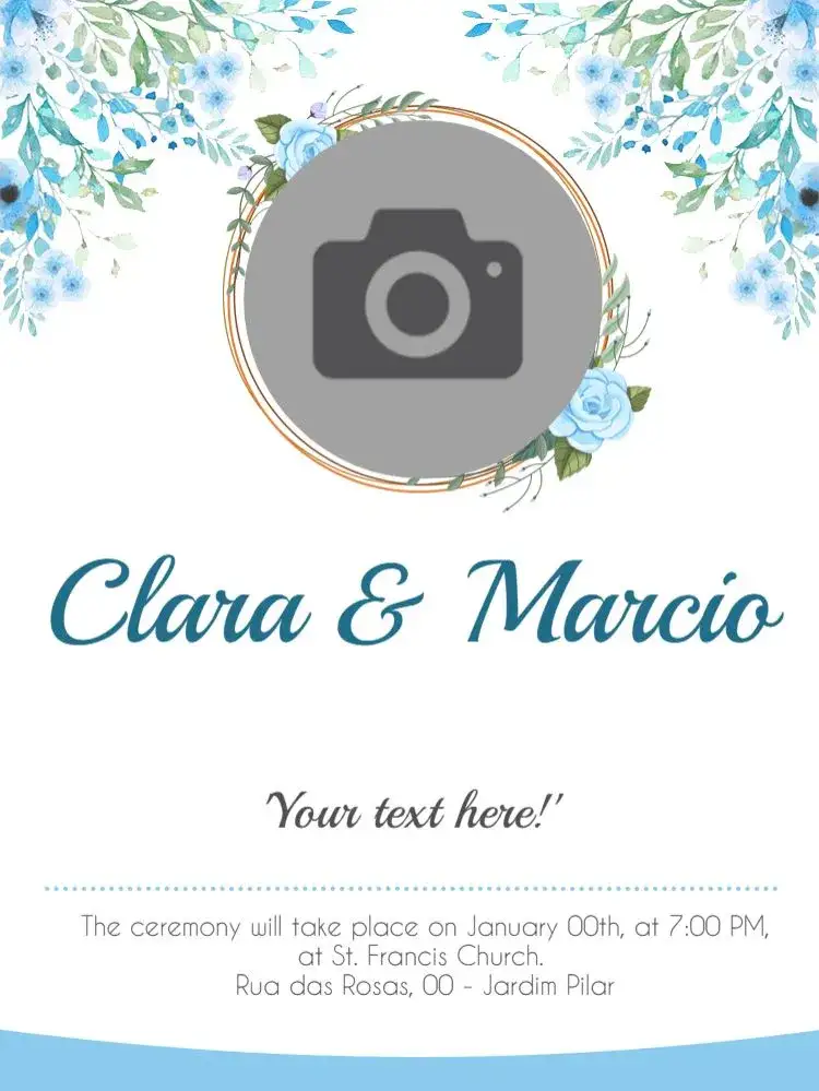 Invitation Blue Turquoise Floral Female Wedding – Wedding theme floral, turquoise blue, spring, delicate, feminine