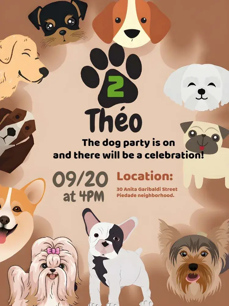 Dog Breeds invitation