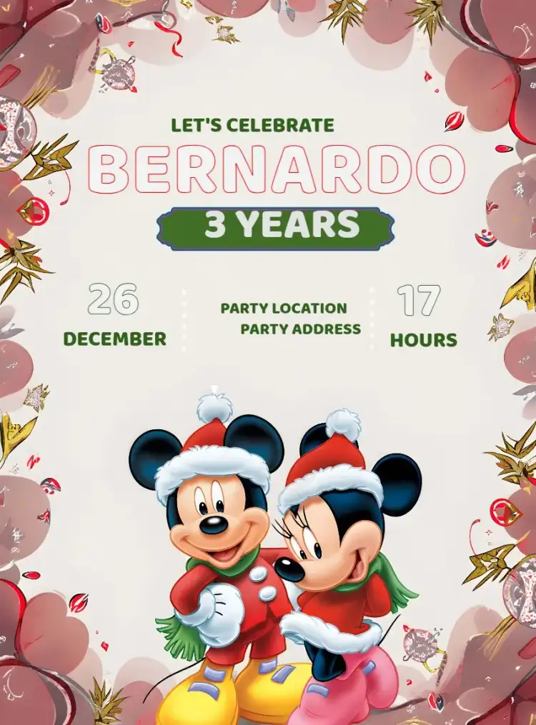 Mickey And Minnie Mouse Disney Christmas