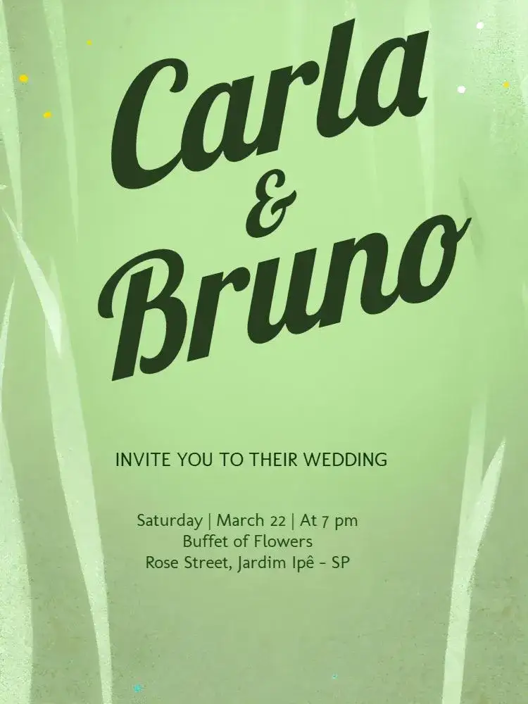 Invitation White Floral Wedding – Wedding theme floral, romantic, elegant, rustic, green and white, modern