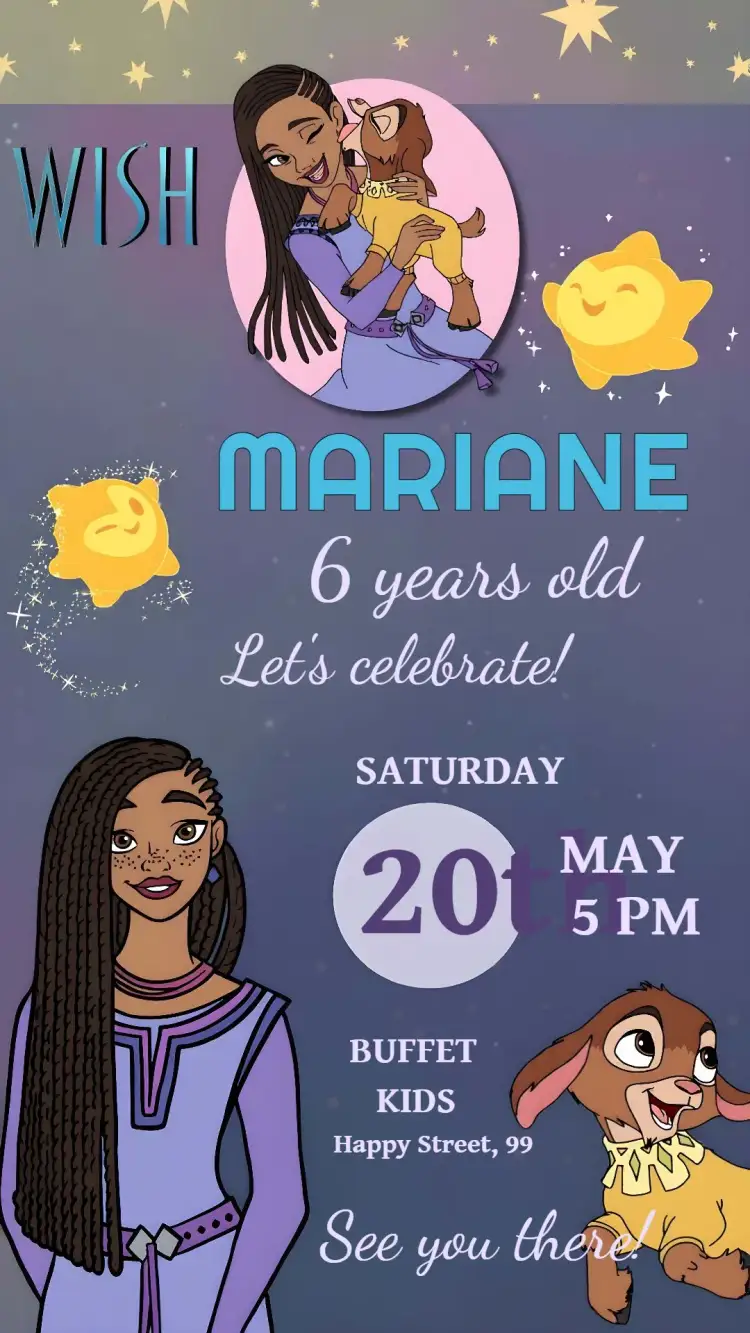 Invitation Invitation: Wish And The Power Of Valentino's Wishes – Commemorative Dates theme colorful, magical, childlike, fun, fantasy