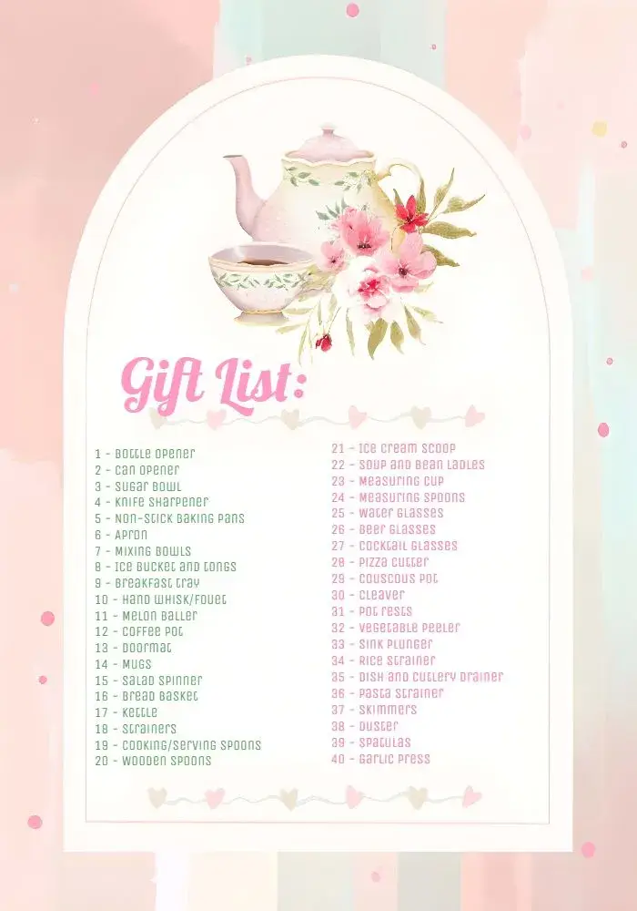 Invite Floral Home Bridal Shower editable and customizable