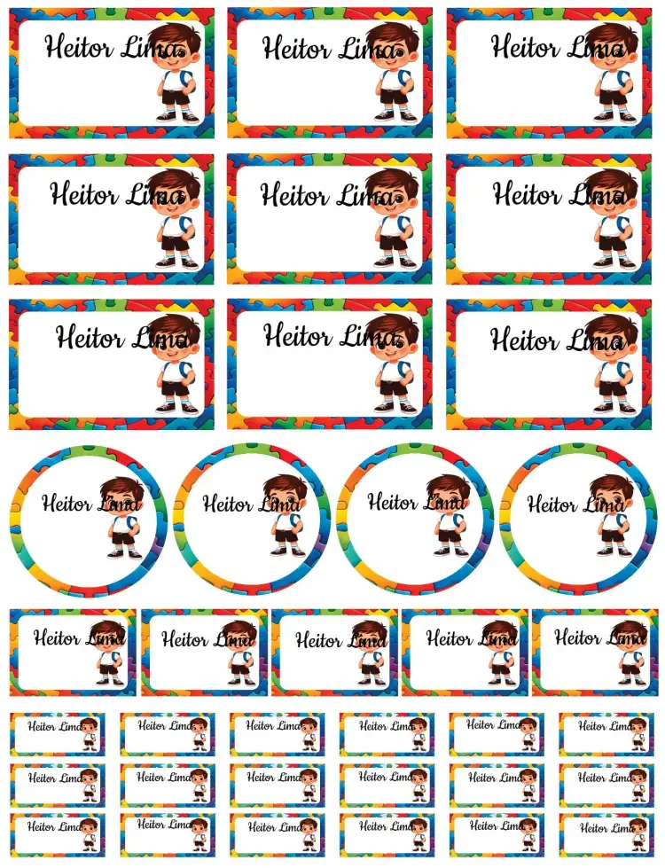 Invitation Autistic – Card theme colorful, modern, minimalist, playful illustrations, welcoming style, inclusive graphic elements