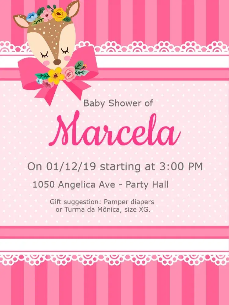 Delicate Baby Shower invitation