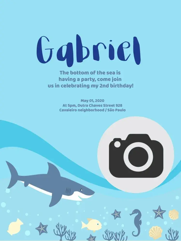 Under the Sea Whatsapp invitation