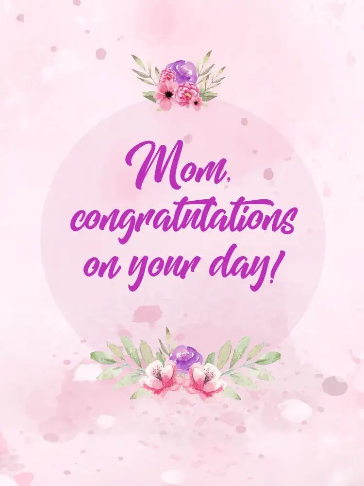 Invitation Mother's Day Female Card – Card theme floral, pink, feminine, romantic, delicate