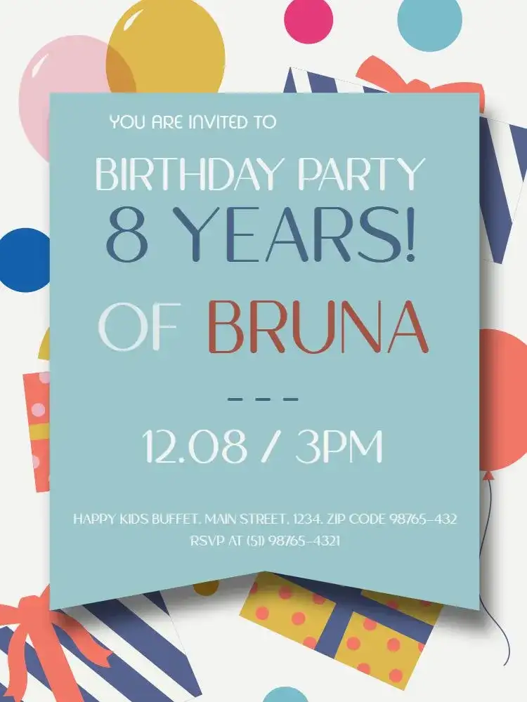 8 Years Simple Party