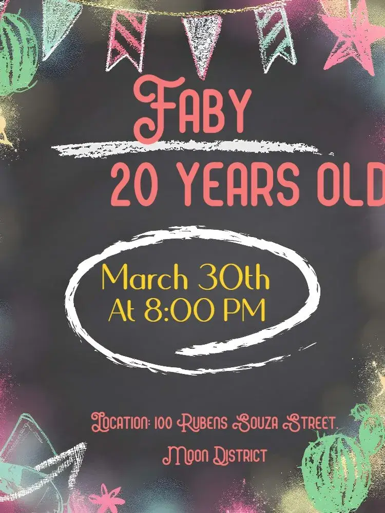 Invite Yellow Chalk Blackboard editable and customizable