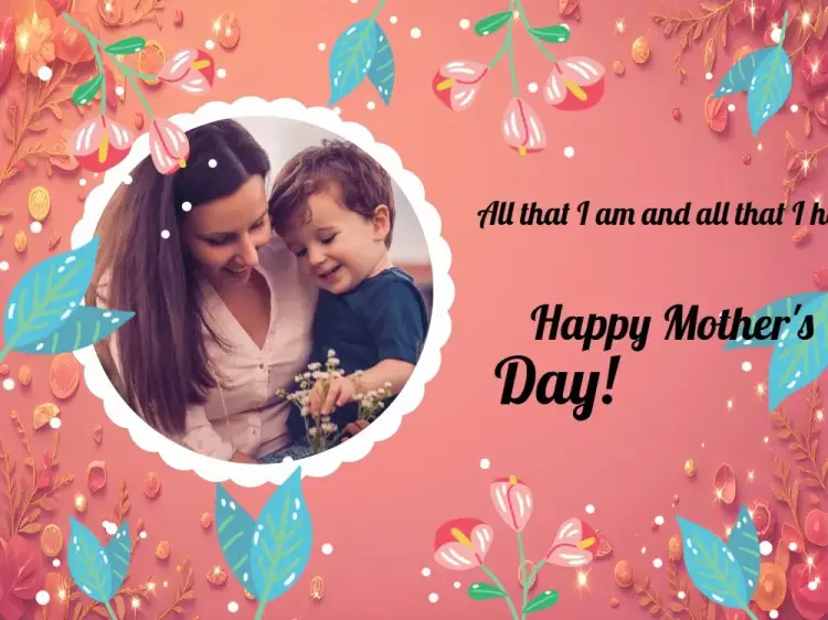 Mother's Day Photo Celebration Card invitation