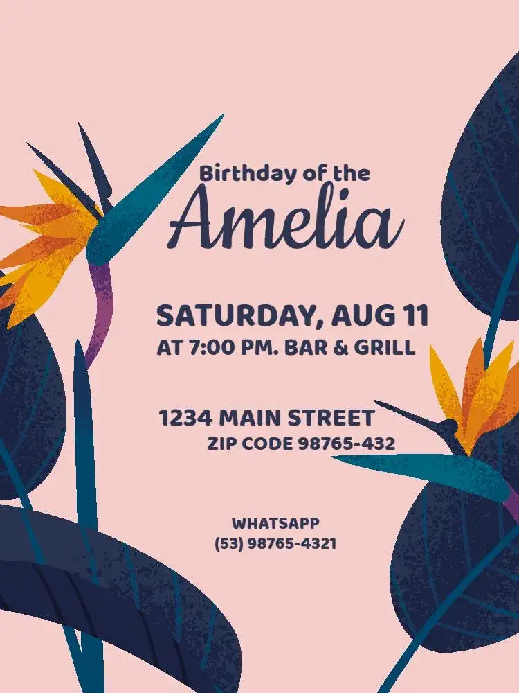 Invitation Adult Female Pink Floral Gathering – Kids' Birthday Party theme floral, modern, elegant, soft, feminine, colorful
