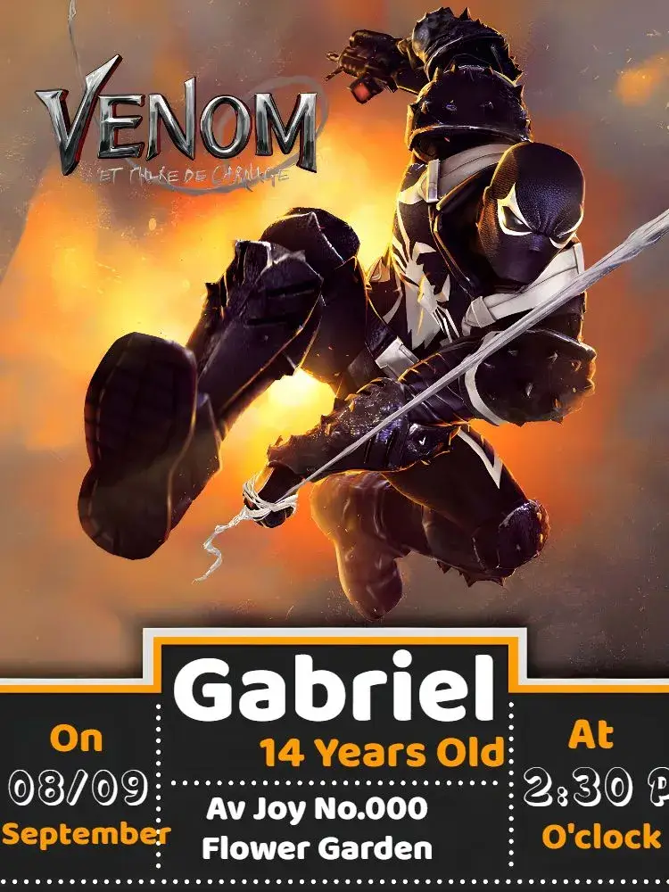 Invite Green Venom editable and customizable