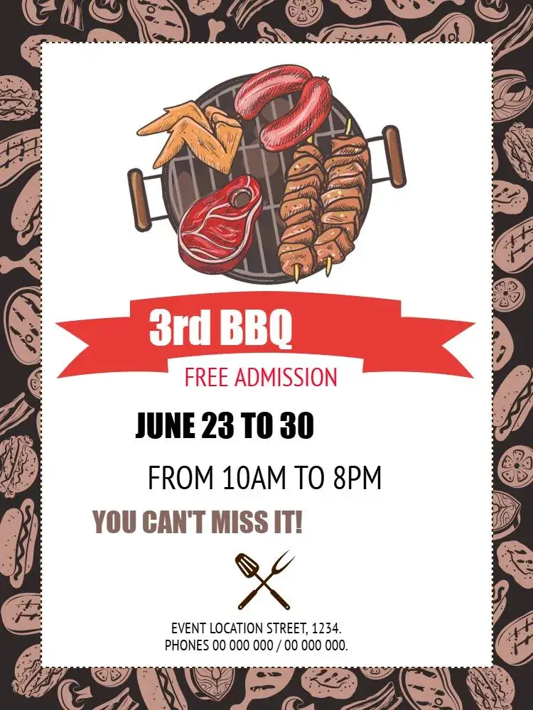 Invitation Barbecue Celebration – Most searched for theme vintage, modern, colorful, casual, rustic