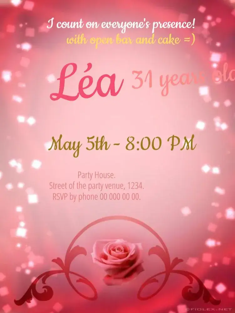 Open Bar For Female Editing invitation