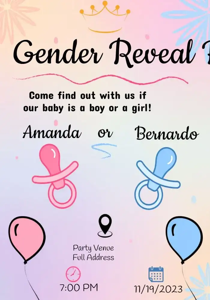 Pink Blue E Reveal Tea