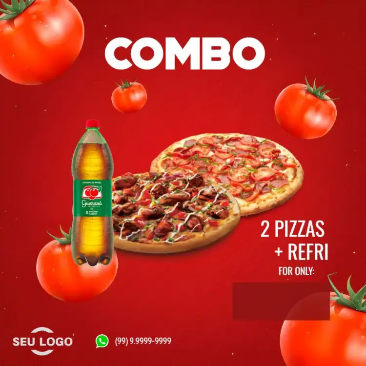 Post For Pizzeria Whatsapp invitation