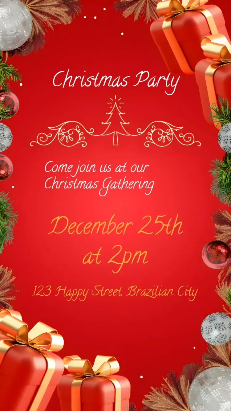 Christmas Tree Party invitation