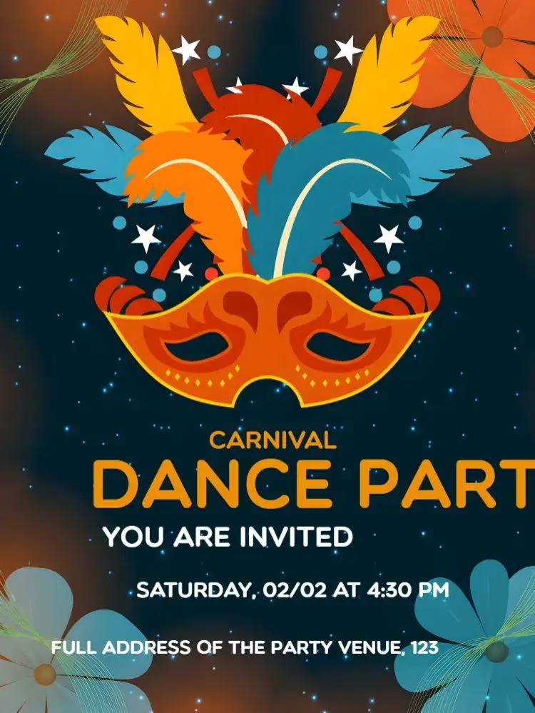 Carnival Bloquinho invitation