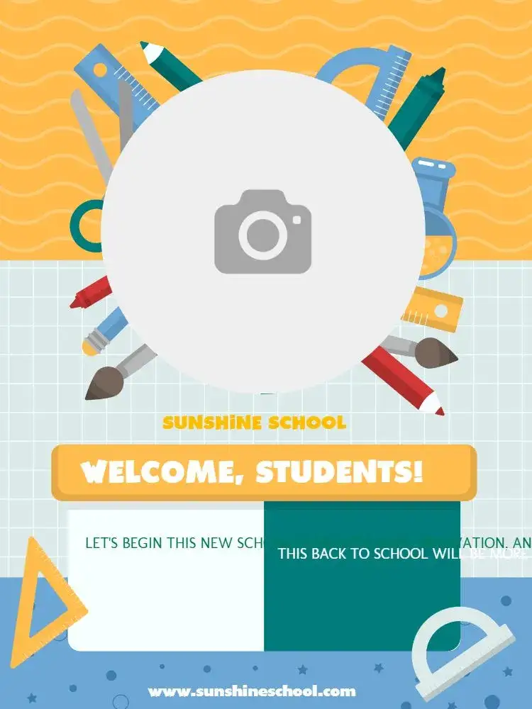 Invitation Back to School Kids – Kids' Birthday Party theme colorful, playful, school-themed, fun-filled, childlike