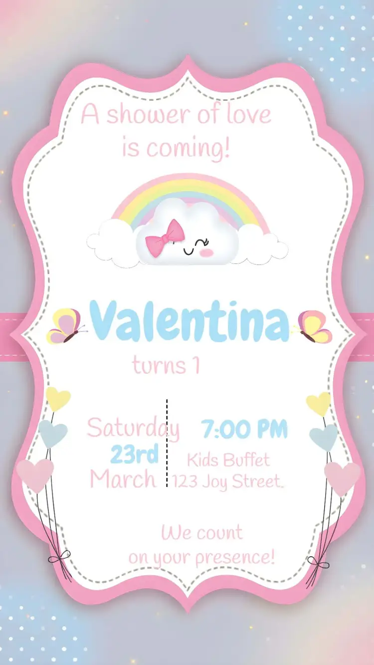Shower Of Love Blessings invitation