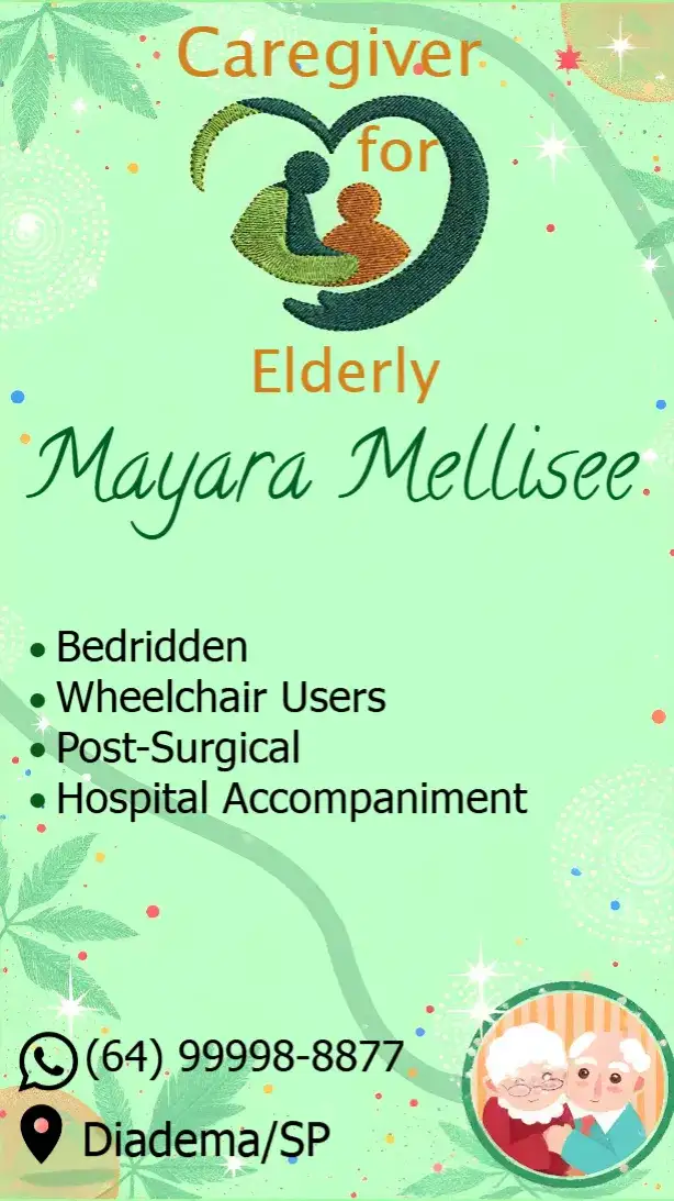 Elderly Caregiver Business Card Contact