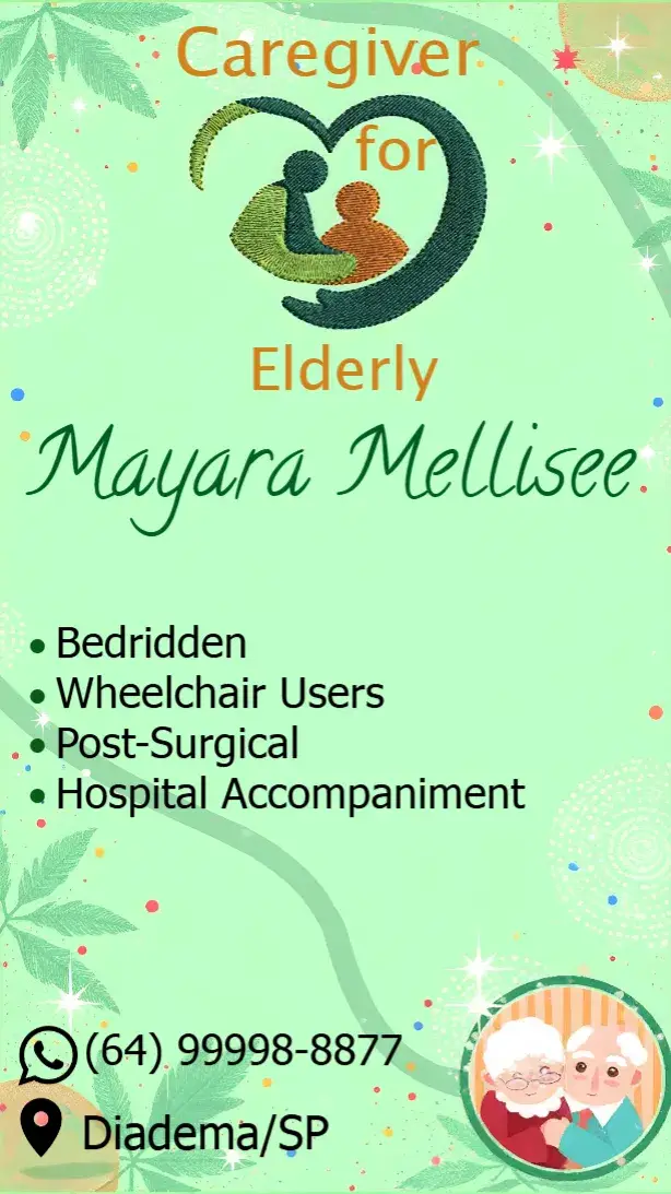Elderly Caregiver Business Card Contact invitation