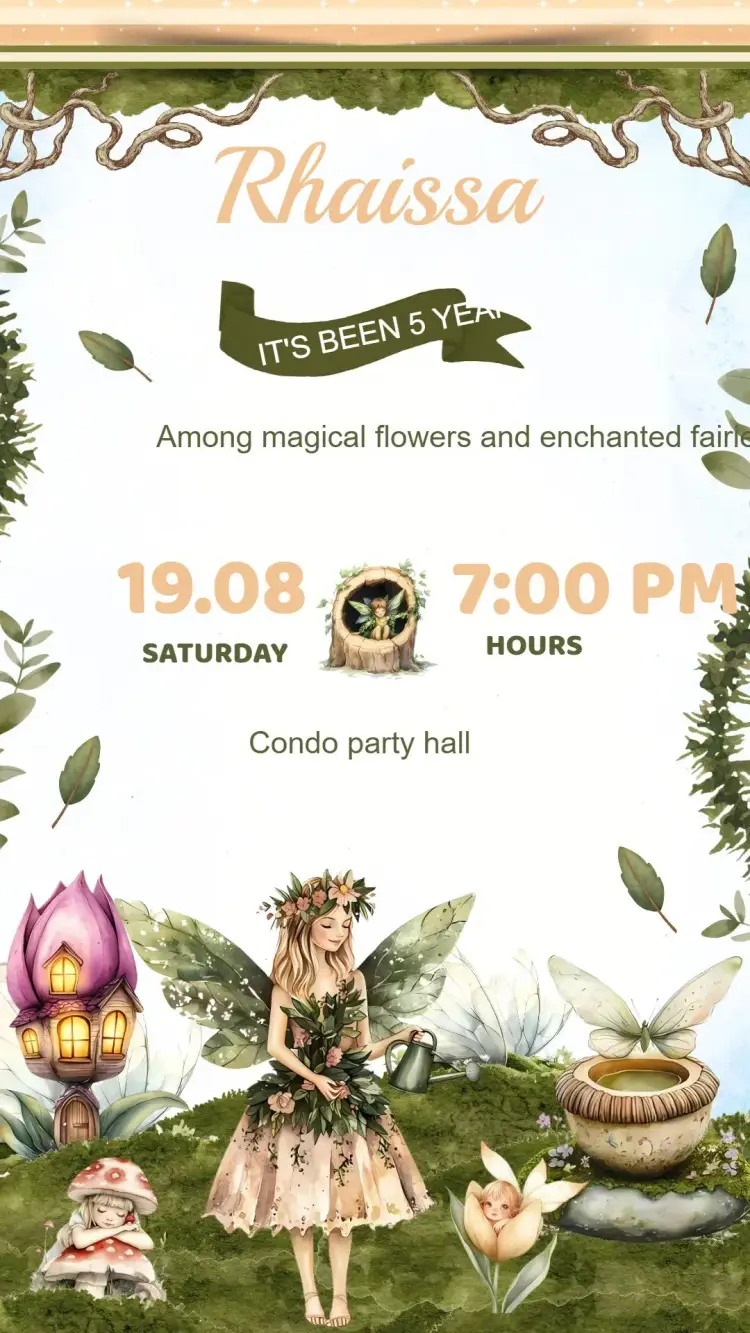 Fairy Birthday Invitation