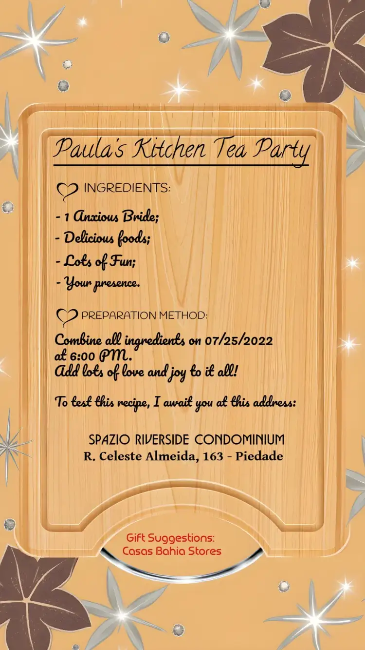 Invitation Bridal Shower Cutting Board – Bridal Shower theme culinary, rustic, vintage, modern, colorful, cozy