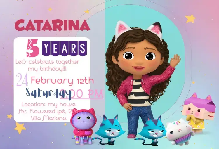 The Magical House Of Gabby Drawing invitation