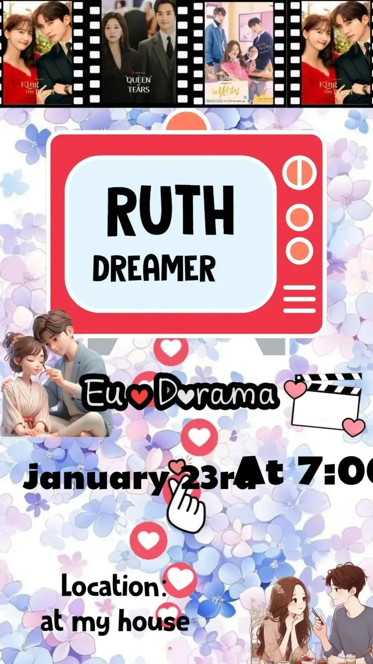 Invite Dorama editable and customizable