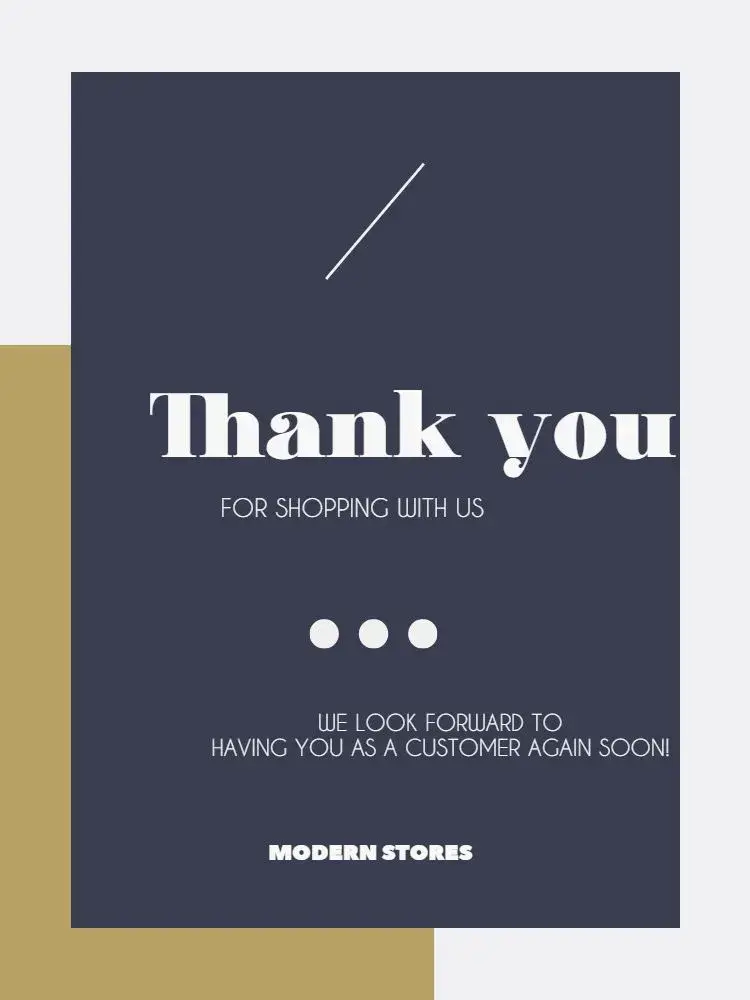 Minimalist Simple Customer Thank You Card invitation