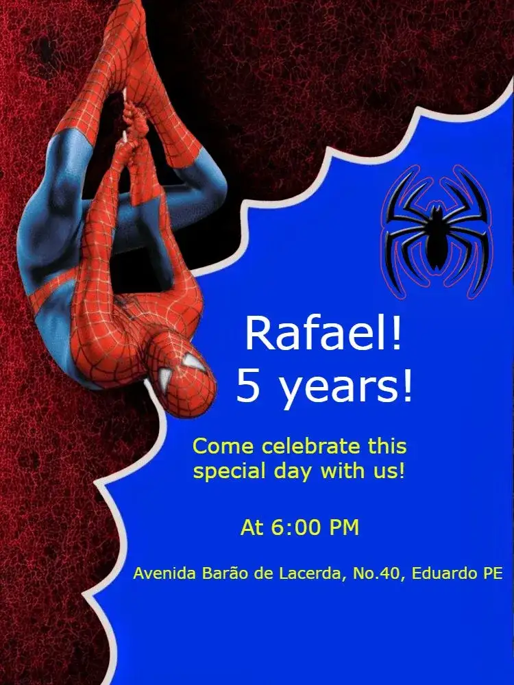 Spider-Man Boy Kids Party
