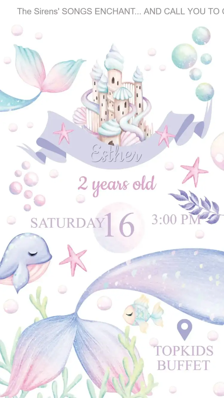 Invitation Under the Sea Birthday Invitation – Kids' Birthday Party theme navy, colorful, fun, tropical, playful