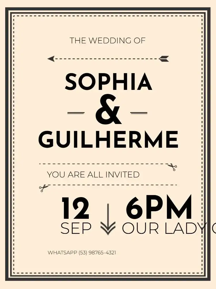 Hipster / Modern Beige Wedding Party