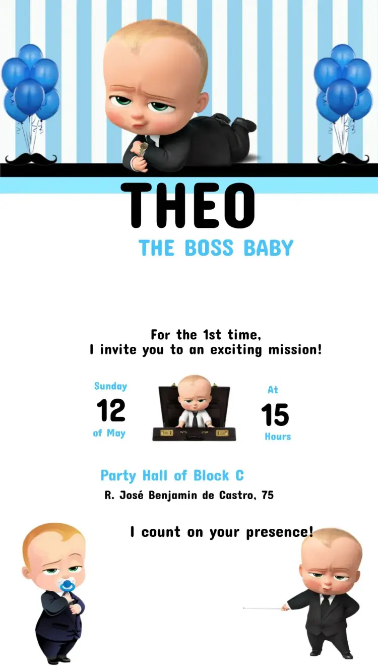 Birthday Invitation THE BOSS BABY