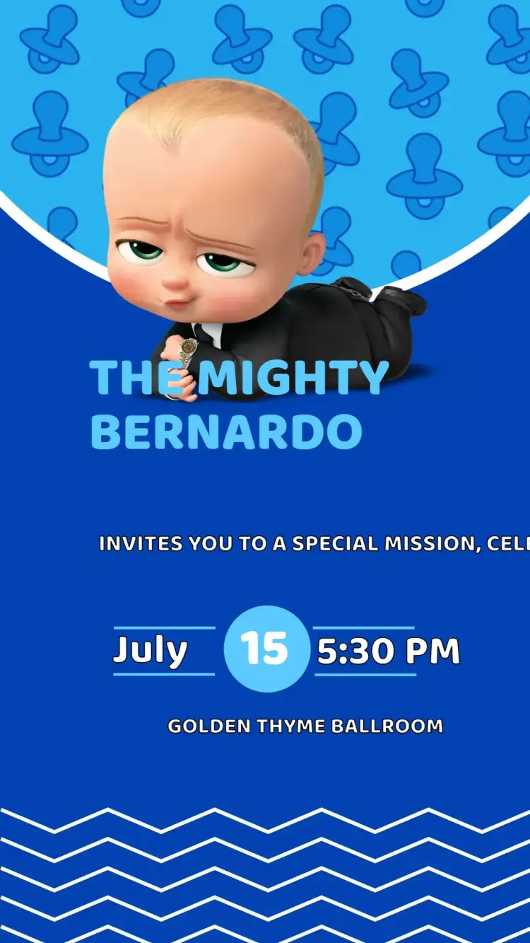 Invitation Birthday The Boss Baby