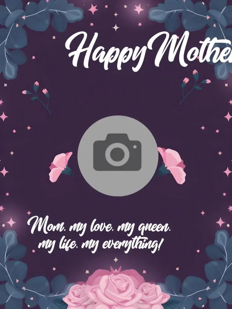 Mother's Day Post with Photo Card invitation