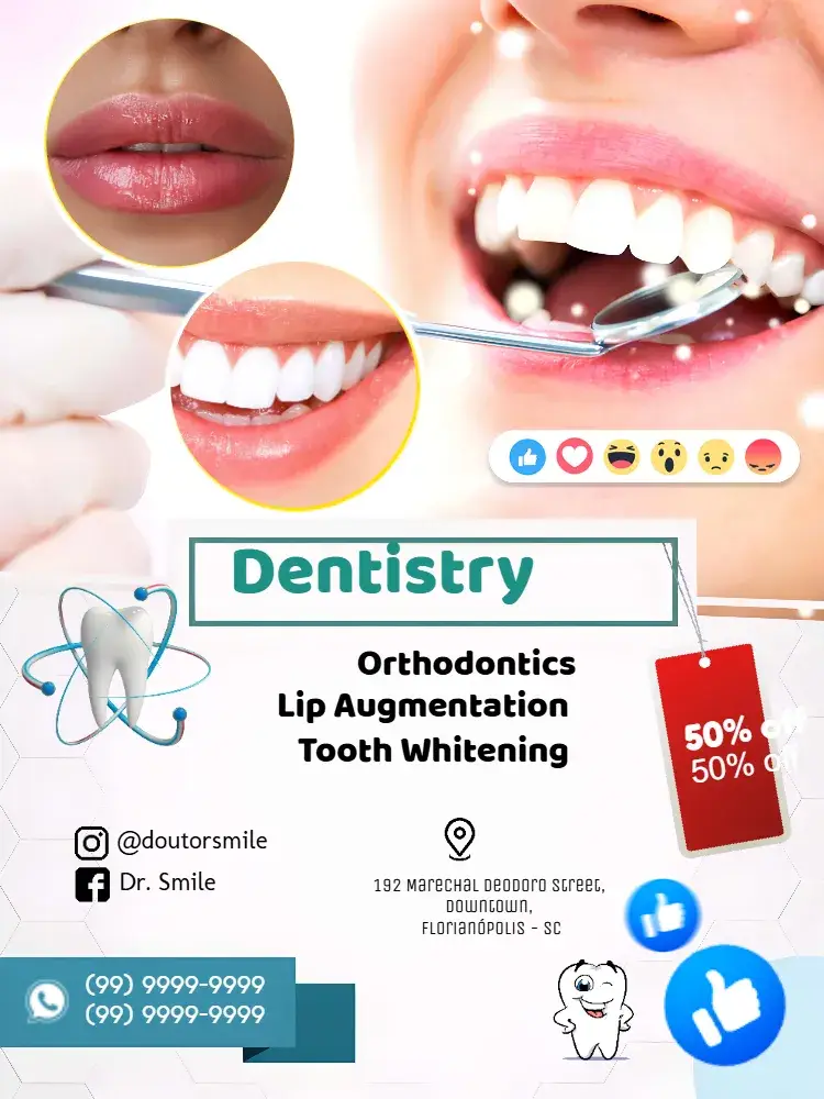 Dentist Art Brochure invitation