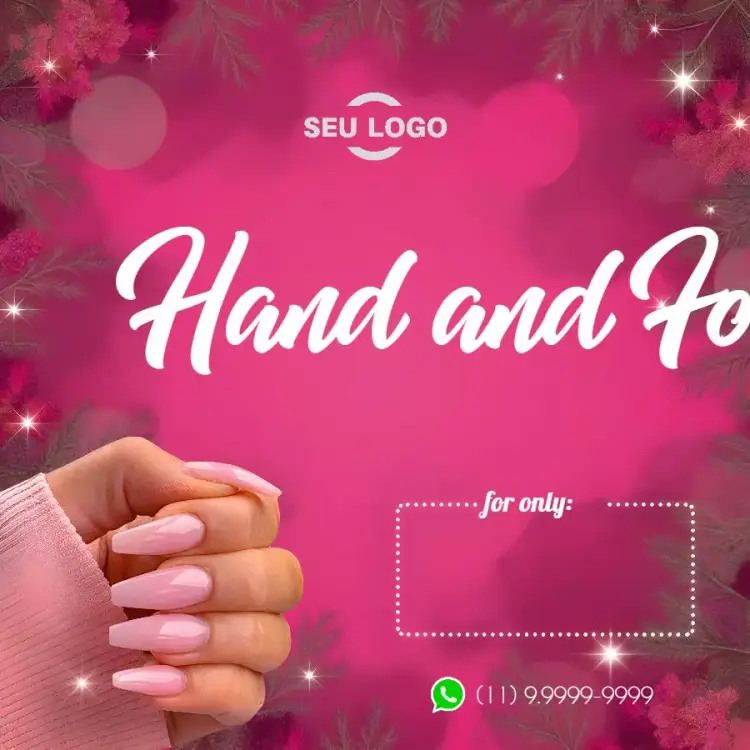Post For Manicure Hands invitation