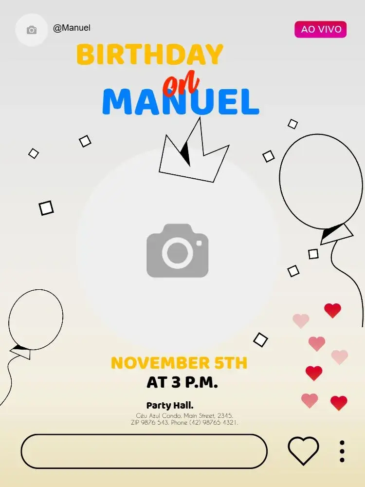 Modern Playful Party invitation