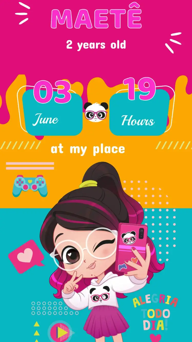 Invitation Birthday Invitation Luluca – Kids' Birthday Party theme colorful, playful, fun, childlike, vibrant