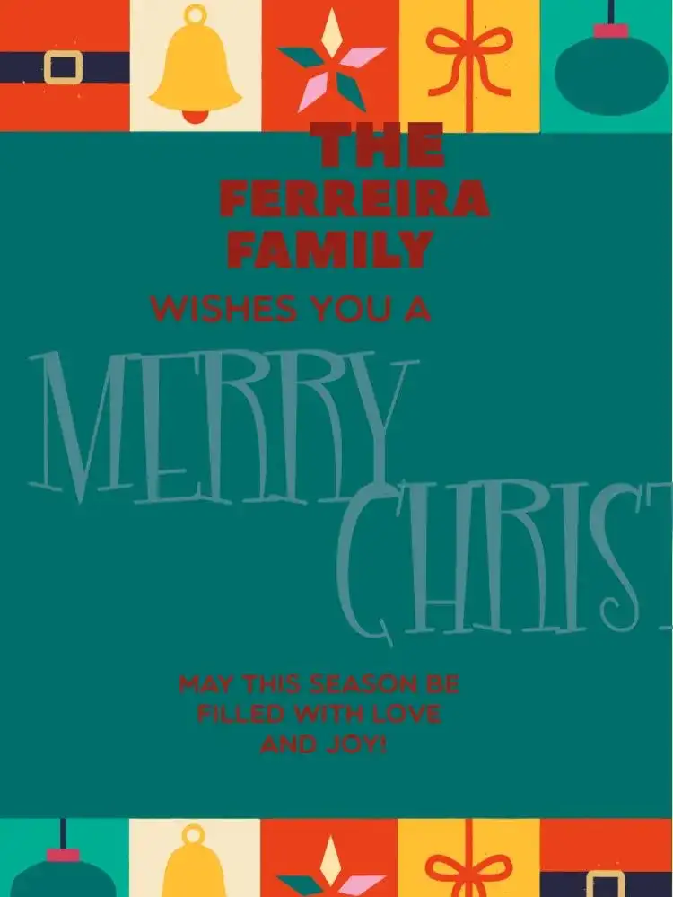 Classic Christmas Card Noel And Download Party