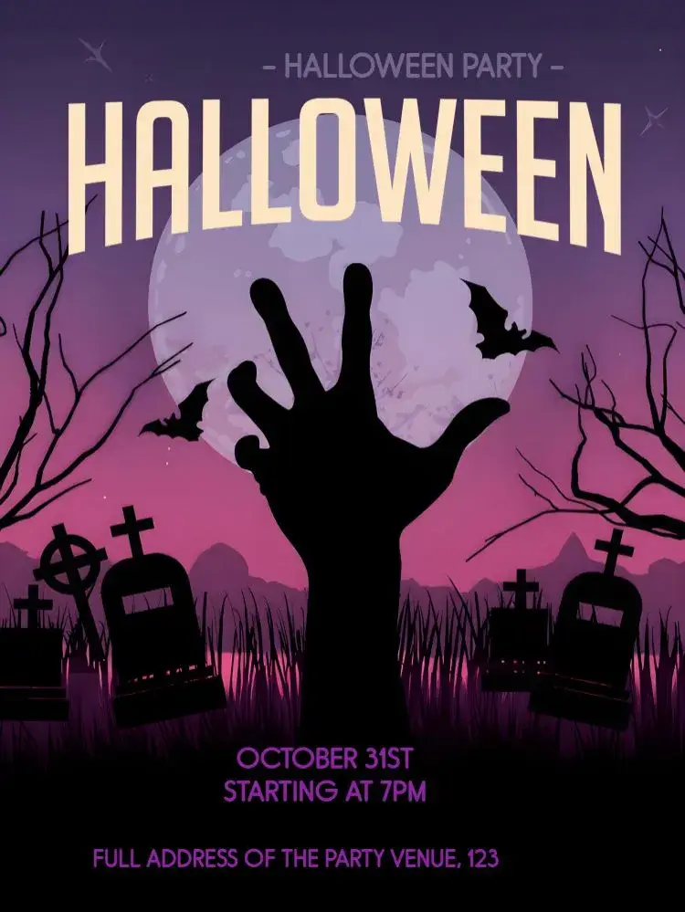 Zombie Halloween Party invitation
