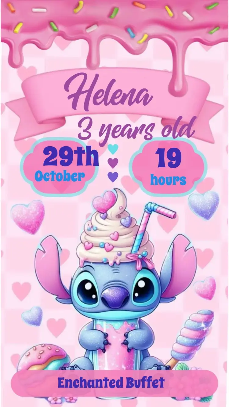 Stitch invitation